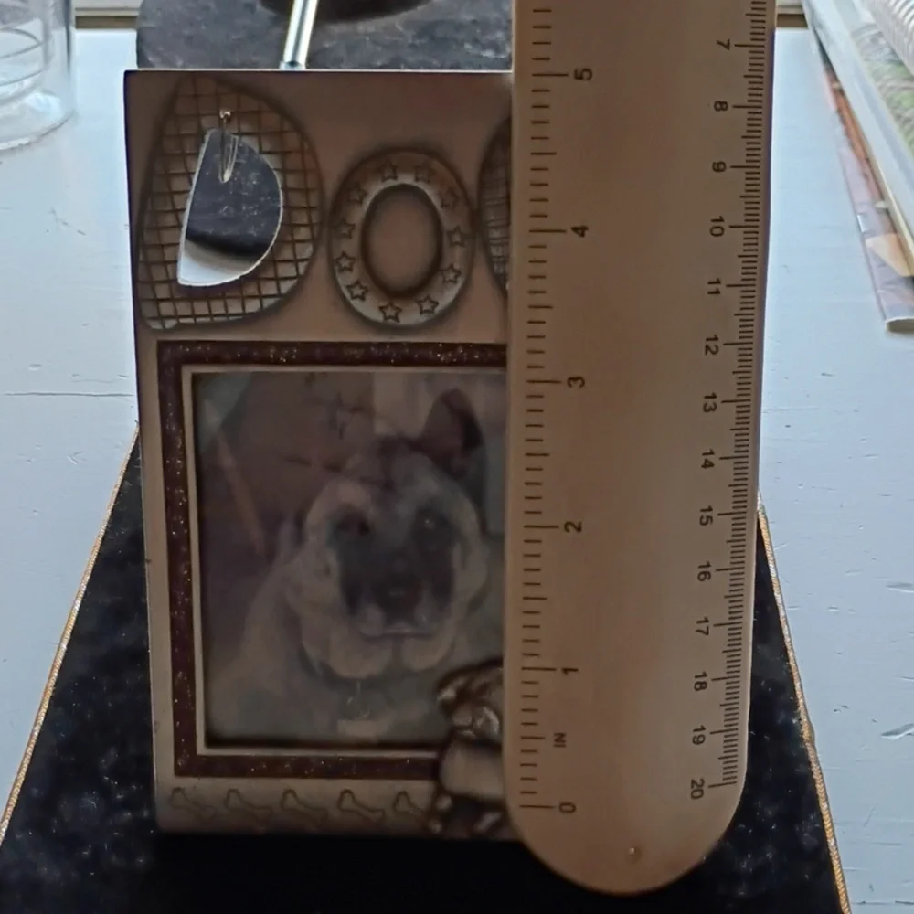 Silver Tone Dog Picture Frame